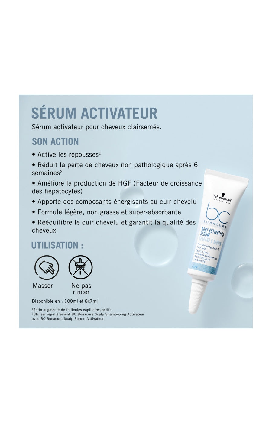 Sérum activateur - Root Activating - Cheveux clairsemés & fragiles - 8 x 7 ml