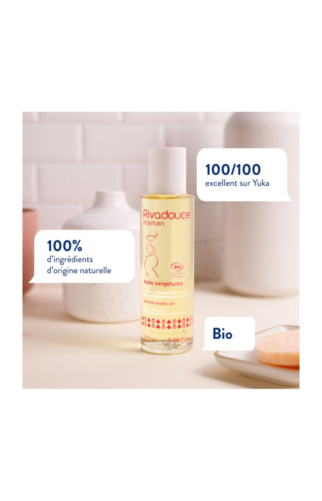 Huile vergetures grossesse bio - Corps -100 ml