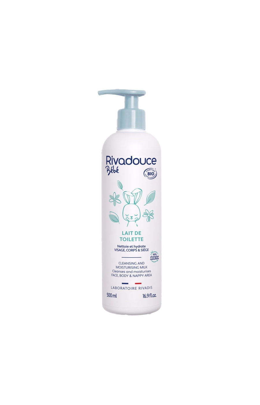 Laits de toilette bio - Visage & corps - Bébé - 2 x 500 ml