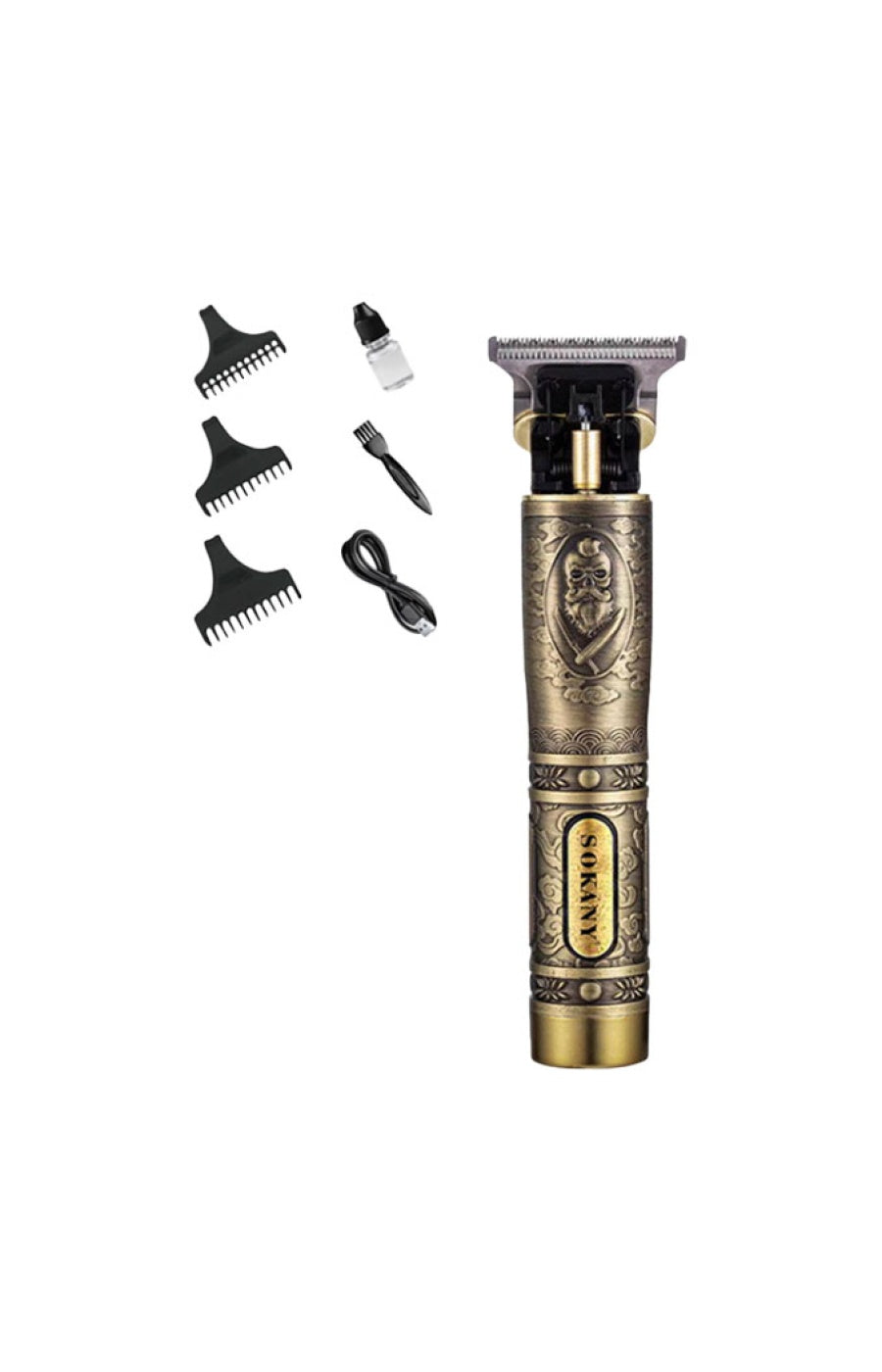 Tondeuse à cheveux & barbe - 1200 mAh - Doré