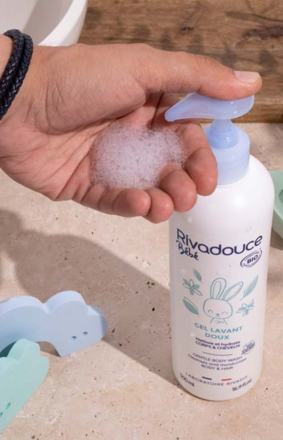 Gel lavant bio - Bébé - Corps & cheveux - 500ml