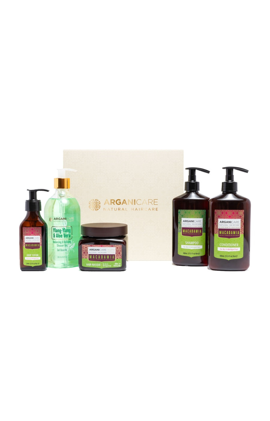Coffret hydratation ultime - Macadamia - Cheveux secs & abîmés - 5 produits
