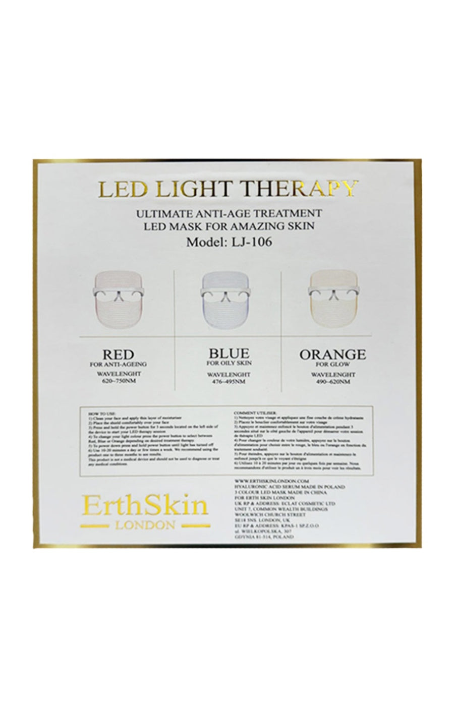 Masque de luminothérapie LED & sérum - Visage - 2 produits