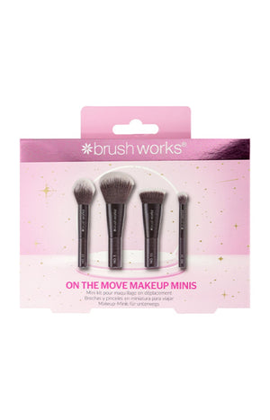 Coffret de mini pinceaux - Teint - Noir - 4 accessoires