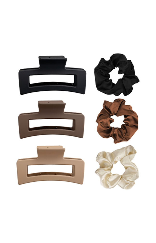 Coffret cheveux - Pinces & chouchous - 6 accessoires