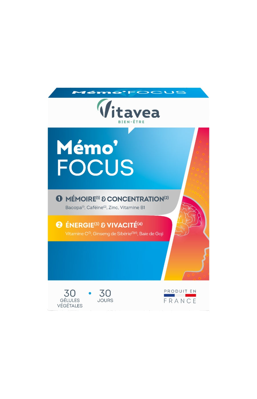 Cure mémoire & concentration - Mémo'Focus - 3 mois