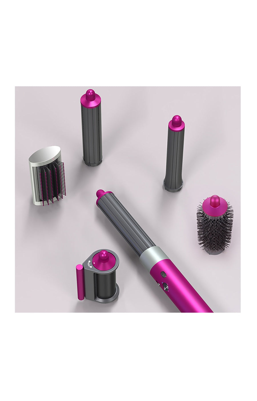 Brosse à air chaud multifonction - 6 embouts - Cheveux