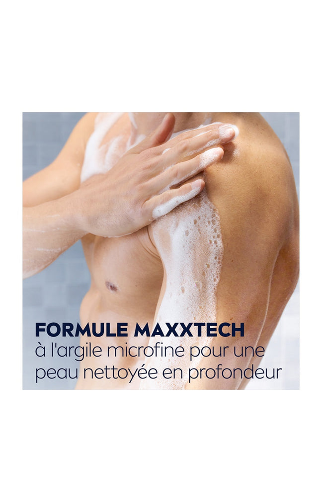 Gel douche 3-en-1 à la poudre d'argile - Visage, corps & cheveux - Homme - 250 ml