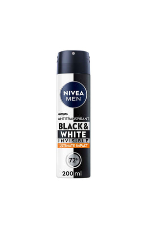 2 déodorants anti-transpirants anti-traces blanches 72 h - Black & White - Homme - 200 ml