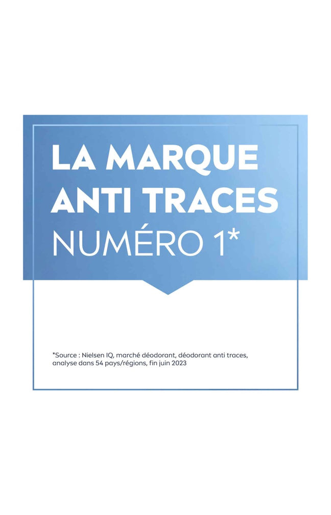 2 déodorants anti-transpirants anti-traces blanches 72 h - Black & White - Homme - 200 ml