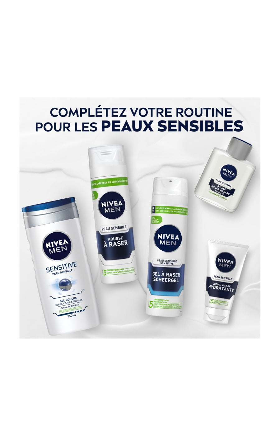 2 baumes après-rasage - Peaux sensibles - Homme - 100 ml