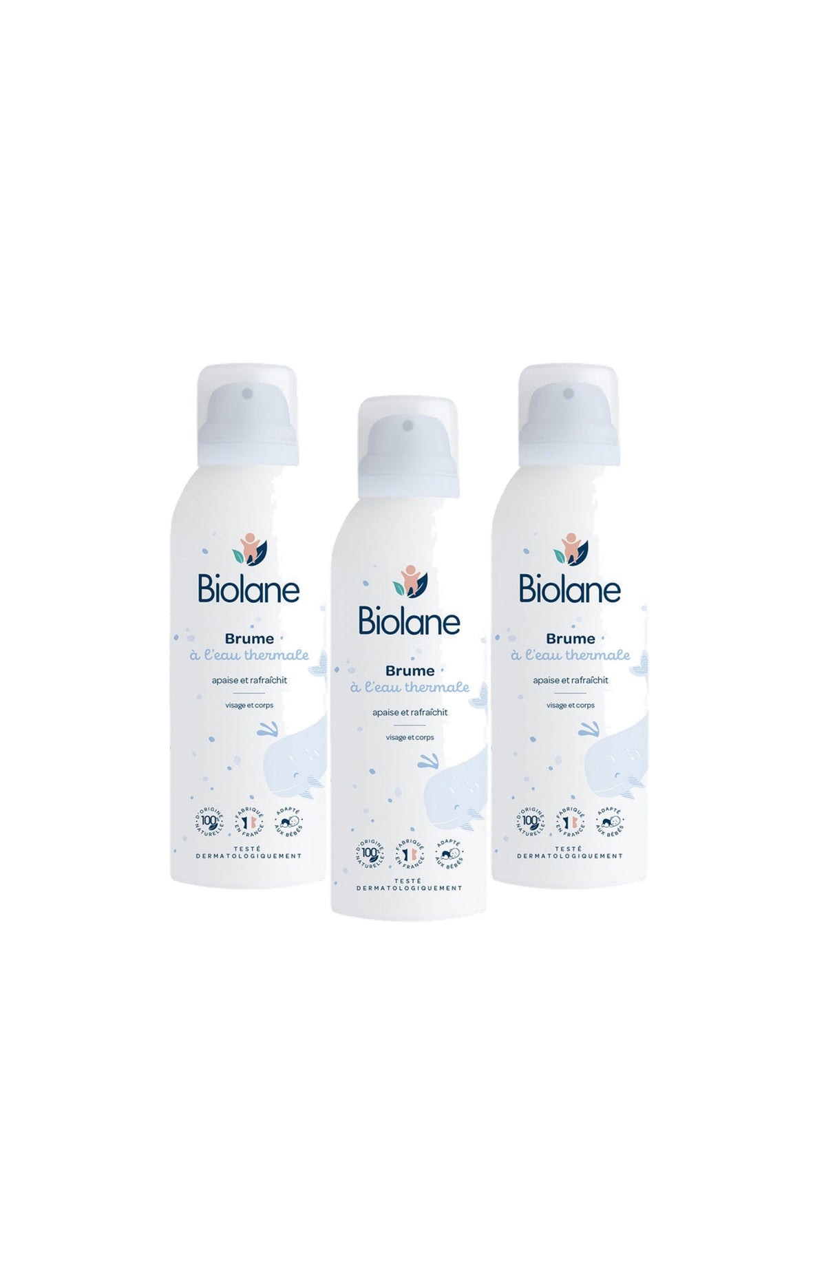 Brumes eaux thermales naturelles - Visage & corps - Bébé - 3 x 150 ml