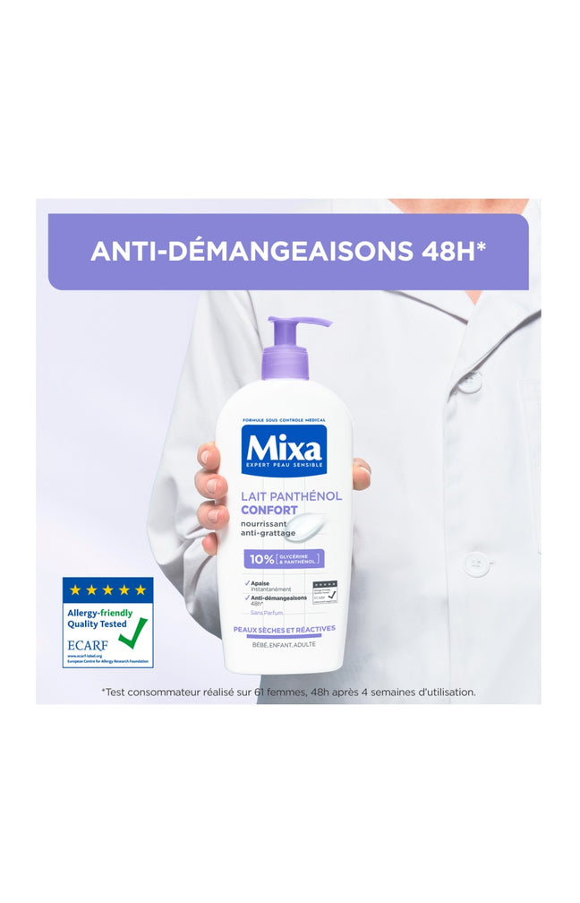 Lait nourrissant anti-démangeaisons - Glycérine & panthénol - Peaux sèches & réactives - 250 ml