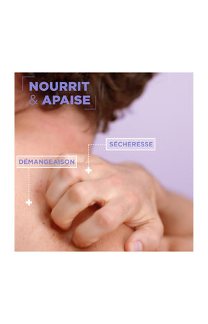 Lait nourrissant anti-démangeaisons - Glycérine & panthénol - Peaux sèches & réactives - 400 ml