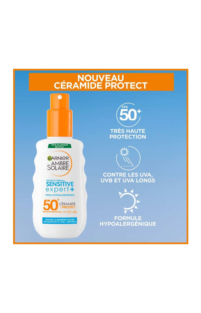 Spray solaire SPF 50+ - Sentive expert + - Peaux sensibles - 150 ml
