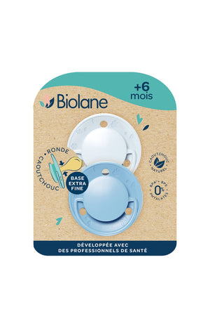 Tétines rondes - Originale - 6 mois & plus - Bleu clair et foncé
