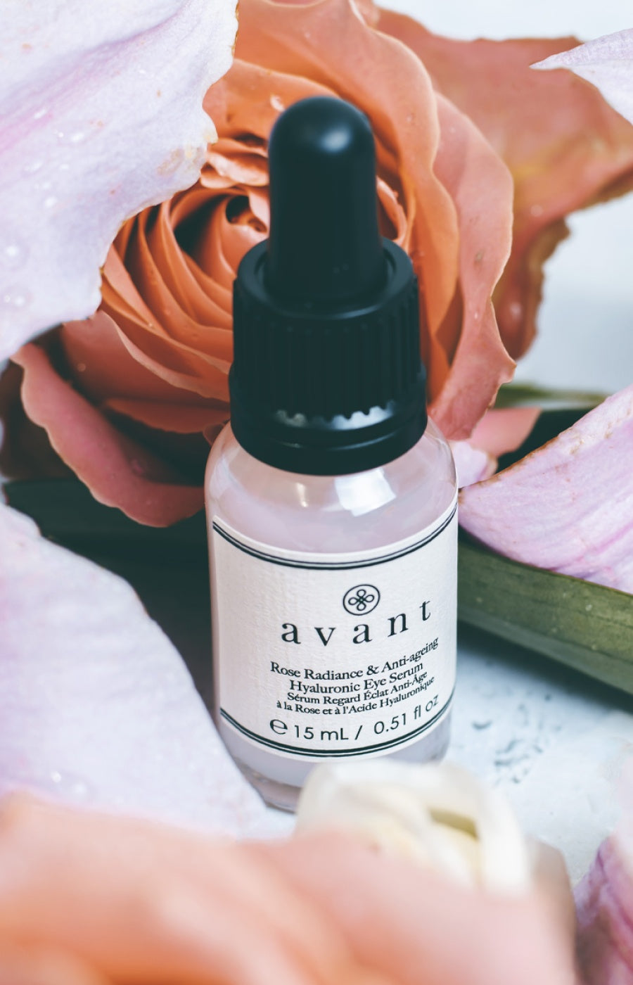 Sérum regard éclat anti-âge - Rose & acide hyaluronique - 15 ml