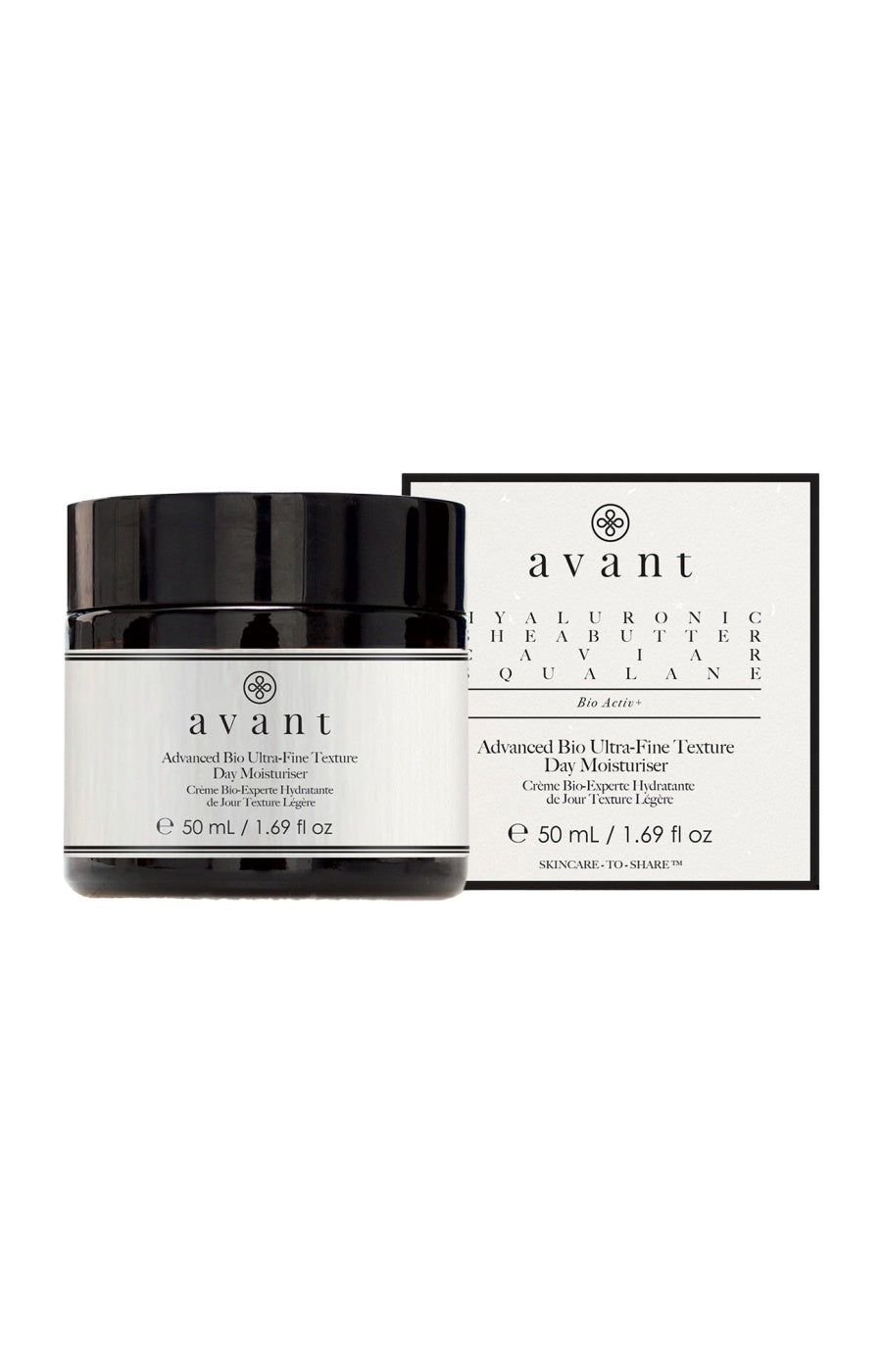 Crème hydratante - Acide hyaluronique & extrait de caviar - Bio Activ  - Visage - 50 ml