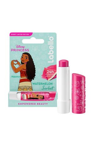 2 baumes à lèvres - Labello - Disney Princesse - Pastèque - Vaiana - 4,8 g