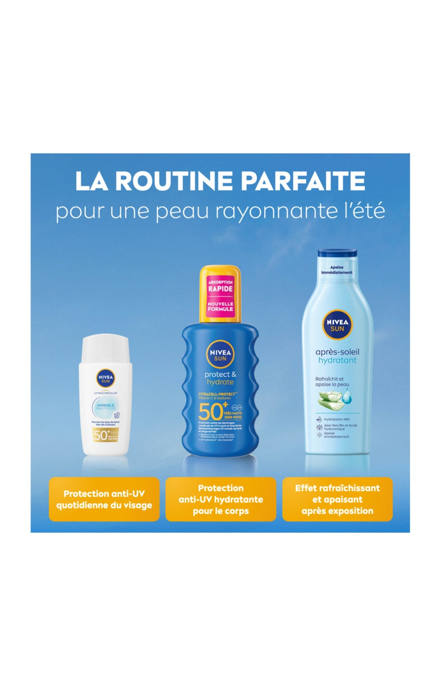 Spray solaire hydratante SPF 50+ - Protect & Hydrate  - Corps - 200 ml