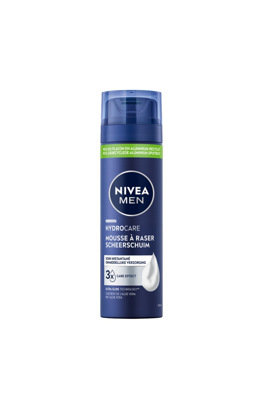 2 mousses à raser - Protect & Care - Aloe vera - Homme - 200 ml