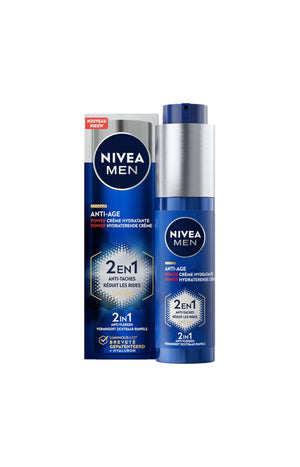 Crème anti-âge et anti-taches - Anti Age Power - Acide hyaluronique - Visage - Homme - 50 ml