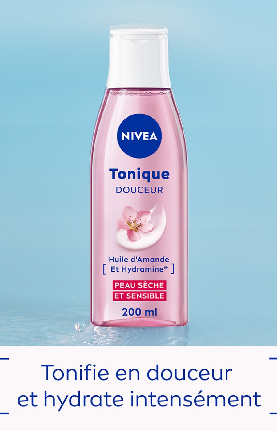 Lotion tonique - Douceur - Huile d'amande douce - Peaux sèches & sensibles - 200 ml