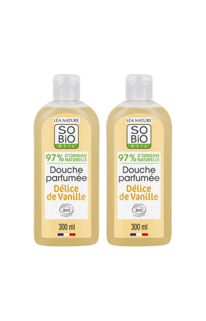 Gels douche bio - Vanille - Corps - 2 x 300 ml