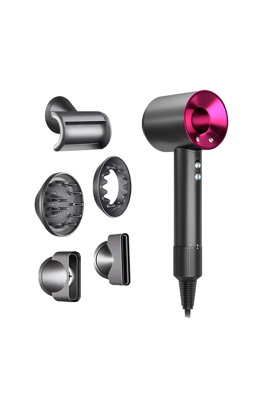 Sèche-cheveux ionique - 1600 W - Noir