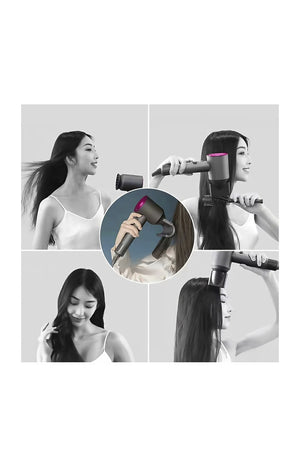 Sèche-cheveux ionique - 1600 W - Noir