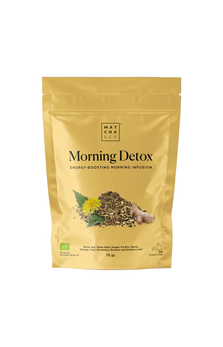 Infusion - Morning Detox - Thé vert & gingembre - 30 sachets