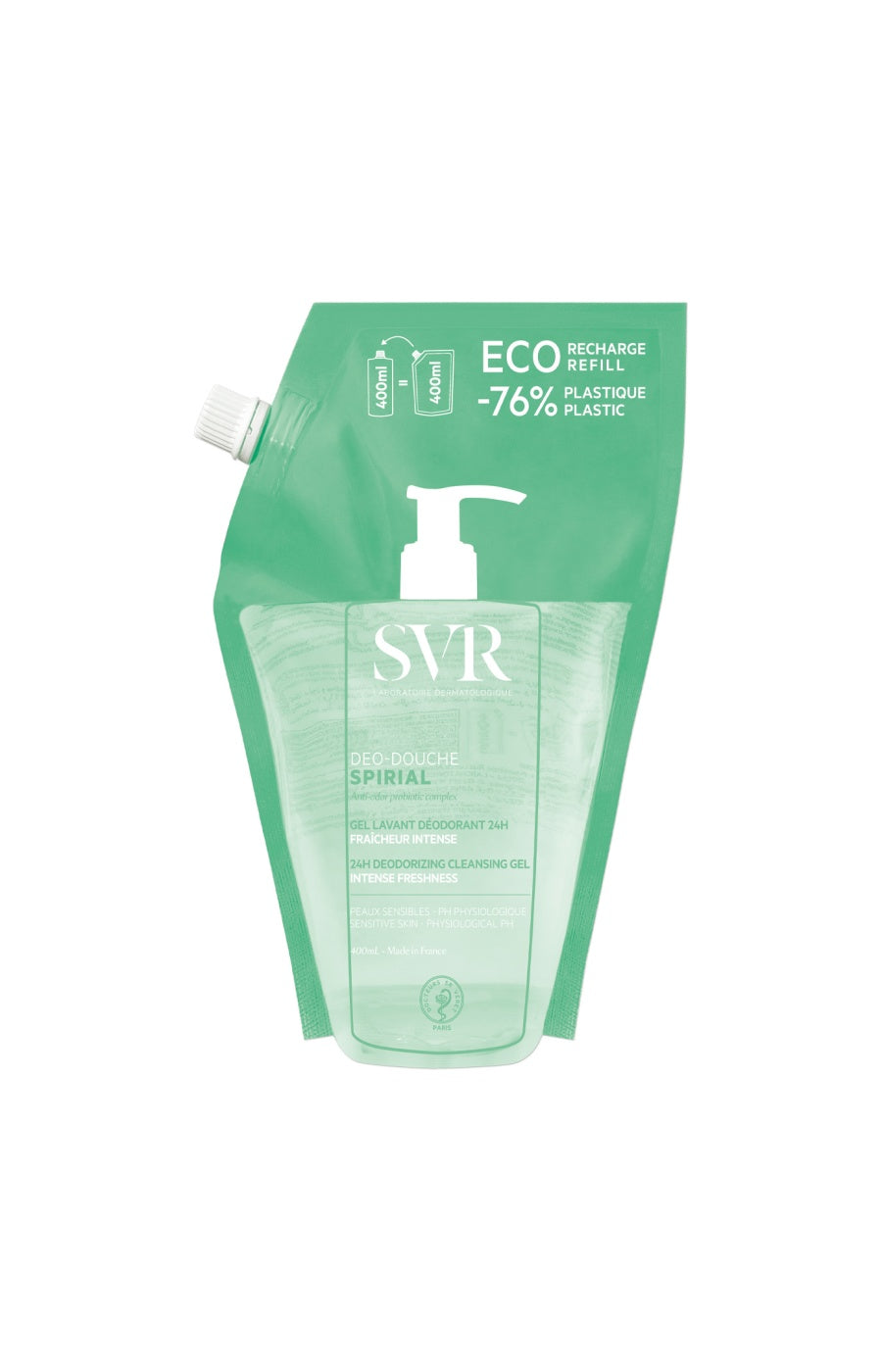 Recharge de gel lavant déodorant 2-en-1 - Spirial - 400 ml