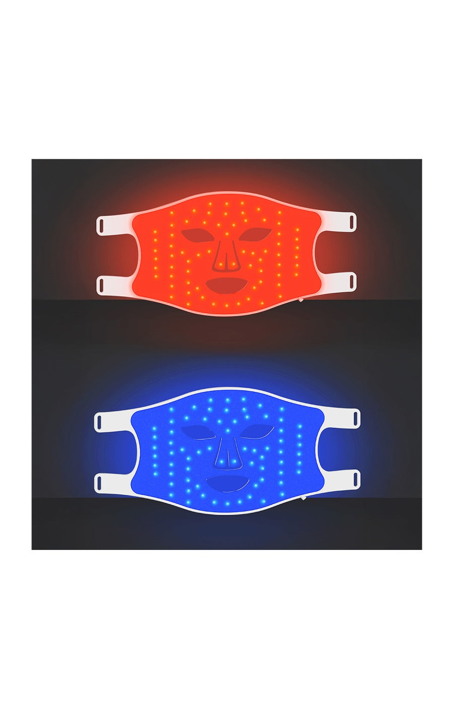 Masque luminothérapie LED - 4 couleurs - Visage