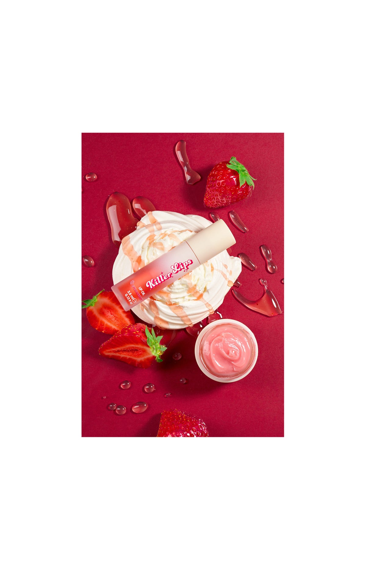 Masque & huile hydratante lèvres - Fruit rouges - Vitamines & acide hyaluronique