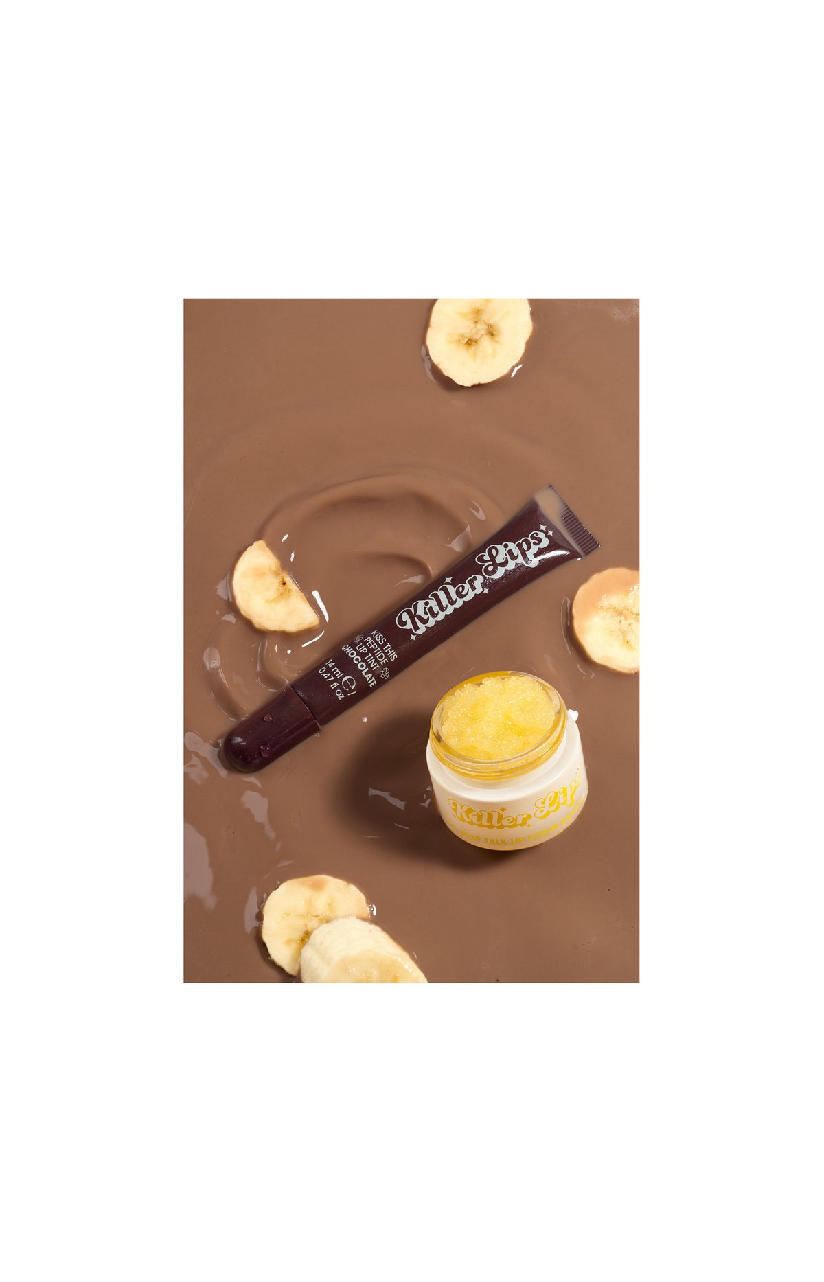 Gommage & soin teinté lèvres - Chocolat & banane