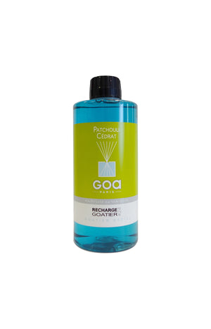 Recharge pour bouquet parfumé Goatier - Patchouli Cédrat - 500 ml