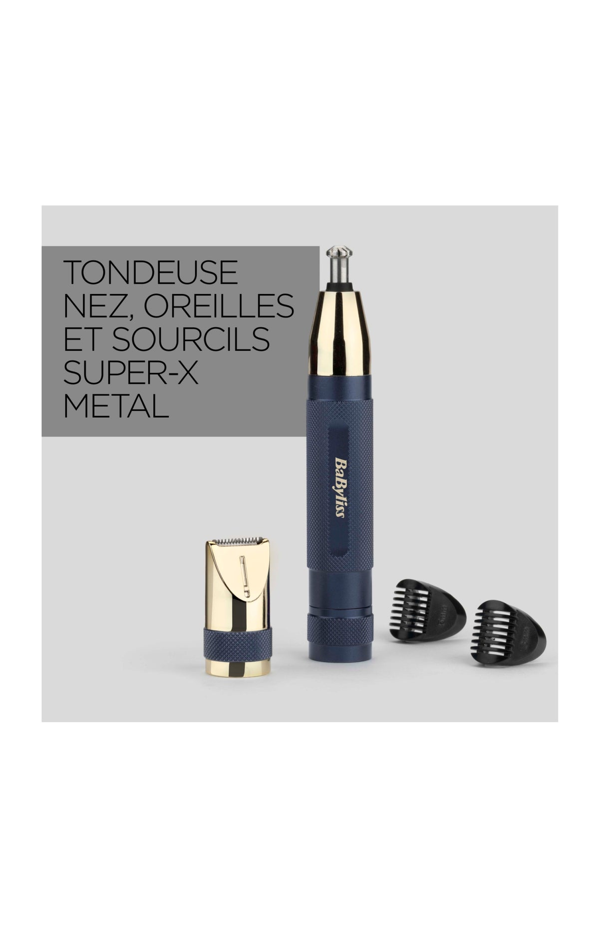 Tondeuse nez, oreilles et sourcils - SuperX Metal