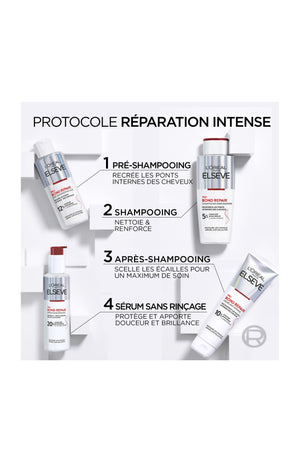 Elsève Total Repair 5 – La routine réparatrice complète pour cheveux très abîmés revitalisés