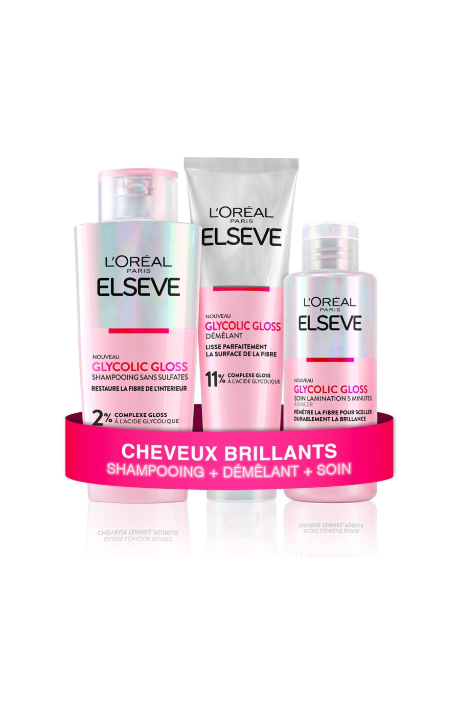 Elsève Routine Glossy Glossy – Le coffret star pour une brillance miroir absolue