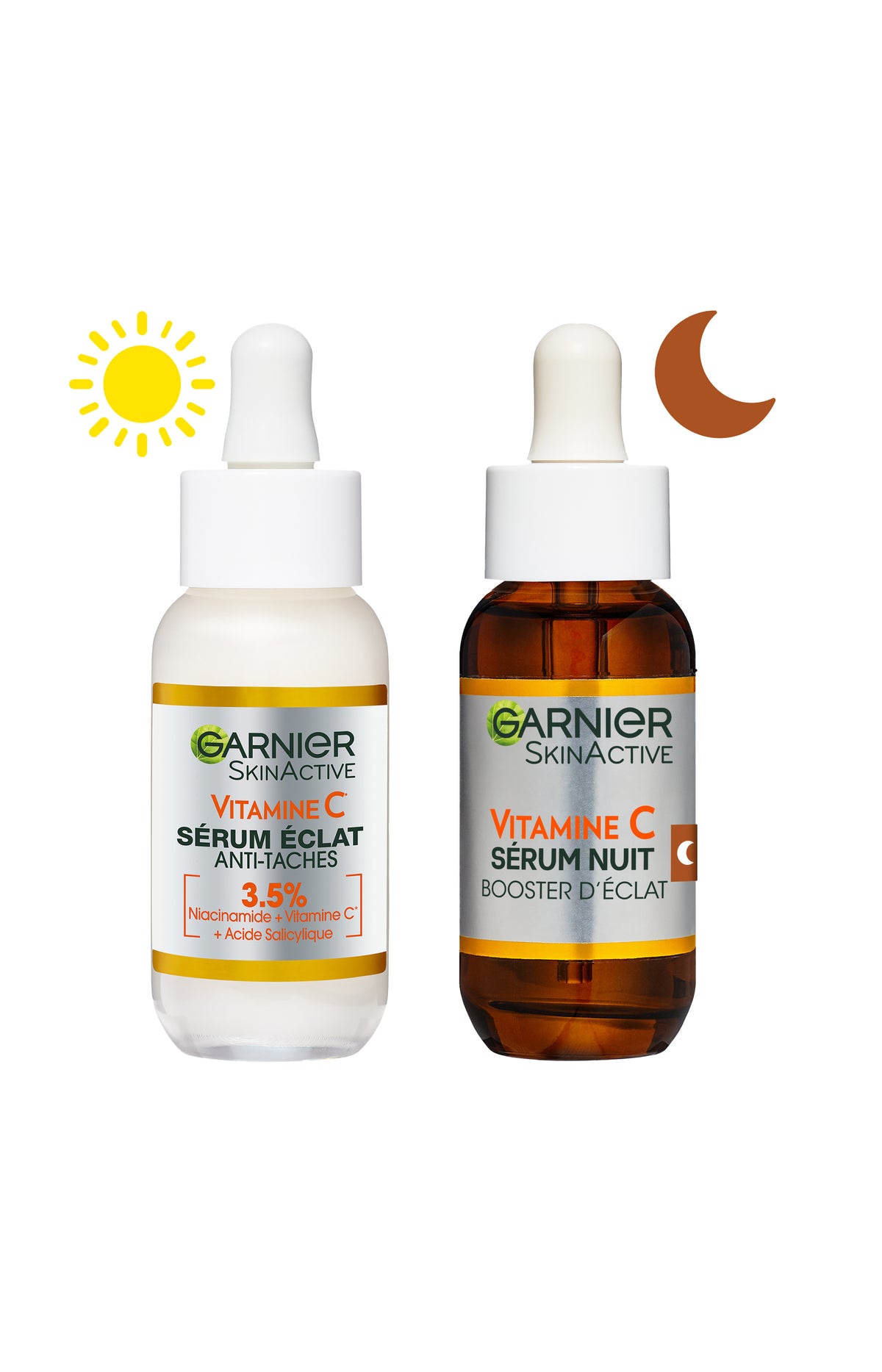 2 sérums - Jour & nuit - Anti taches & booster éclat - 30 ml