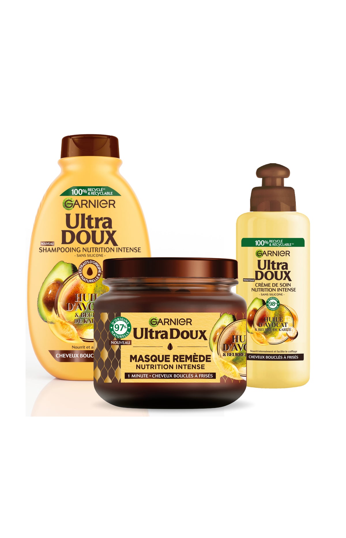 Routine nutrition intense - Cheveux bouclés à frisés