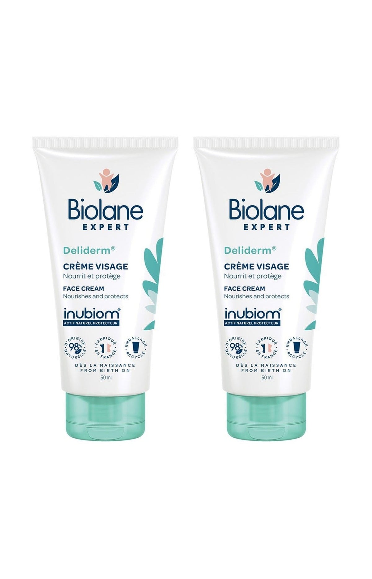 Crèmes hydratantes - Deliderm - Peaux sensibles - 2 x 50 ml