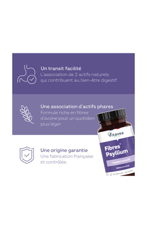 Cure transit - Fibres psyllium - 45 jours