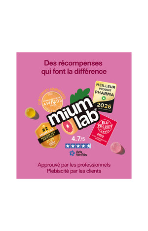 Cure sachets de gummies ménopause - Pomme & cassis - Sans sucres - 2 mois