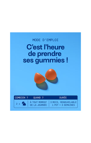 Recharge - Gummies Safran B6 - Equilibre émotionnel - Pêche & Hibiscus - 1 mois