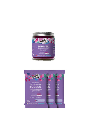 Cure gummies sommeil - Mûre & myrtille - Sans sucres - 3 mois