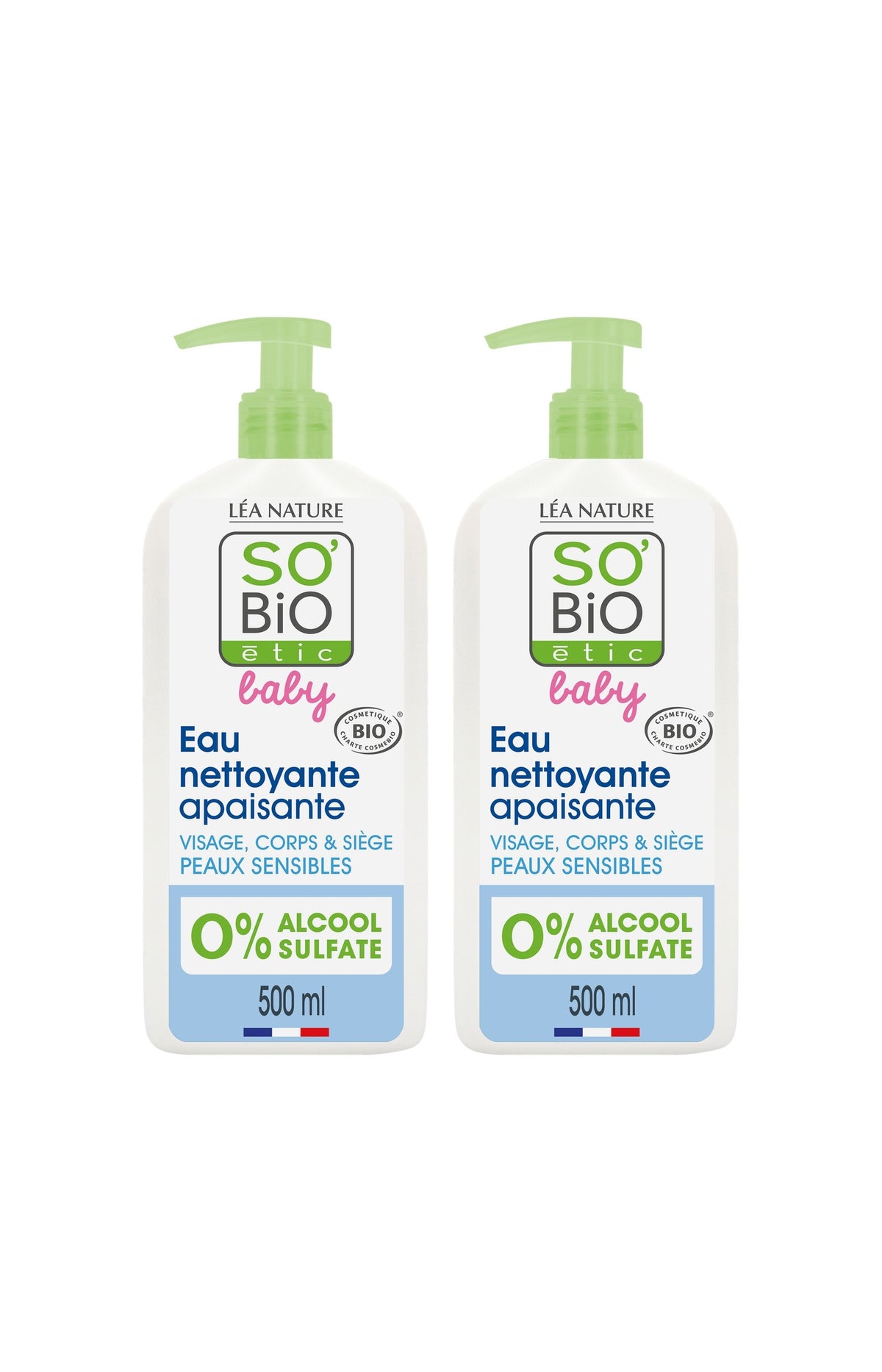 Eaux micellaires nettoyante bio - Bébé - 2 x 500 ml