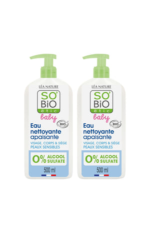 Eaux micellaires nettoyante bio - Bébé - 2 x 500 ml