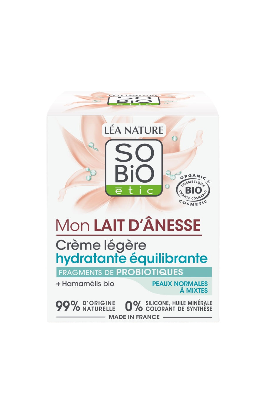 Crème légère hydratante équilibrante - Mon Lait d'Ânesse - 50 ml