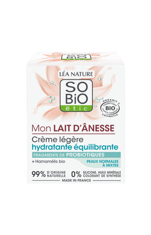 Crème légère hydratante équilibrante - Mon Lait d'Ânesse - 50 ml